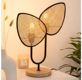 Atmosphera - Lampada da tavolo OLME 2xE27/40W/230V in rattan