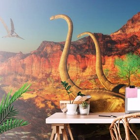 Carta da parati – Mondo dei dinosauri