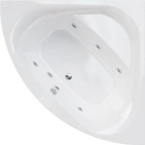 Vasca idromassaggio angolare BRISA T CONFORT bianco 140 x 140 cm 6 bocchette SANYCCES