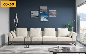 Set di quadri – Montagne innevate