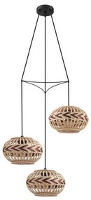 Eglo 43273 - Lampadario a sospensione con filo DONDARRION 3xE27/40W/230V
