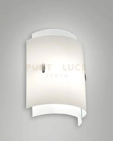 Applique da interni  laila bianco in vetro
