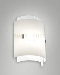 Applique da interni  laila bianco in vetro