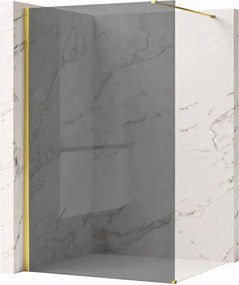 Parete doccia Rea Flexi Grey / Gold 140
