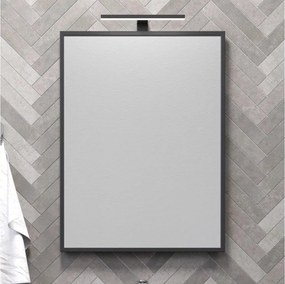 Specchio da bagno BORGSTED 60x80 cm nero