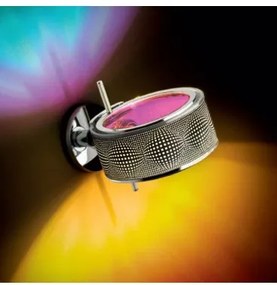 Cini &amp; nils componi 200 parete struttura acciaio cromato anello bianco disco opalescente retinato + disco satinato