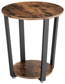 Tavolino d'appoggio ELDUR marrone/nero