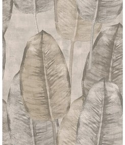 Carta da parati Tahiti Rubbertree  beige, 53 cm x 10.05 m