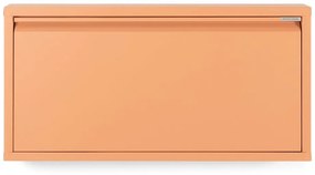 Scarpiera color salmone in metallo con ante ribaltabili 75x37,5x12,5 cm Billy – Spinder Design