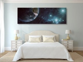 Quadro su tela – Spazio e globo terrestre