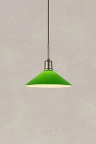 Lampadario verde e color ottone con paralume in vetro ø 25 cm Vela – Markslöjd