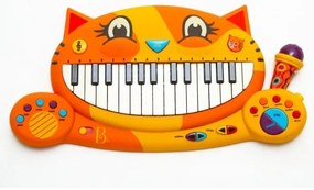B-Toys - Pianoforte per bambini con microfono Cat 4xAA