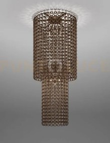 Giogali lampadadario a soffitto ca2 cristallo bronzo e bronzo opaco...