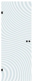 Anta in cristallo a battente ZebraL 80X H 210 cm, trasparente