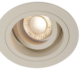 Set di 6 faretti da incasso moderni beige GU10 50mm orientabili e inclinabili - Chuck