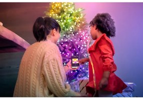 Twinkly TWKP100RGB-G - LED RGB Dimmerabile Tenda natalizia LED 8 m USB Wi-Fi