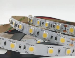 Strip led 5050 dc24v in kapton 60 led/m 14,4w/m 1430lm/m 4000k 1x50...