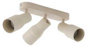 Faretto da soffitto rotondo beige GU10 50mm 3 luci - Stanley