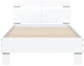 Giroletto con testiera bianco 100x200 cm in legno multistrato