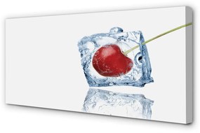 Quadro su tela Cherry Ice Cube 100x50 cm