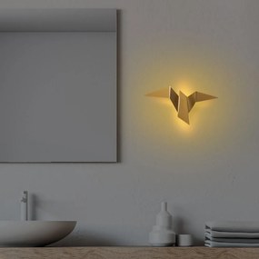 Lampada da parete a LED di colore oro Pacali - Opviq lights