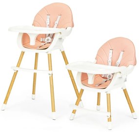 Seggiolino per bambini rosa 2in1