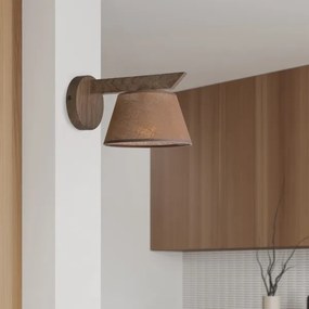 Brilagi - Lampada da parete LED ANTHONY 1xE14/40W/230V noce marrone