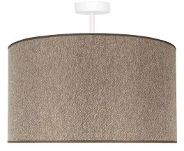 Duolla - Lampadario a plafone ROLLER ECO RECYCLING 1xE27/15W/230V diametro 45 cm marrone