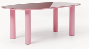 Tavolo organico con piano in vetro Beni, 200 x 110 cm