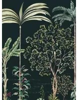 Isidore Leroy Carta da parati panoramica Jardin des Oiseaux Nuit - Panel A