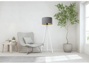 Lampada da terra STANDART 1xE27/60W/230V grigio/bianco