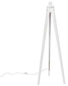 Lampada da terra rustica treppiede bianca - Tripod Classic