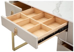 Consolle in beige-oro 40x120 cm Beauty - Mauro Ferretti