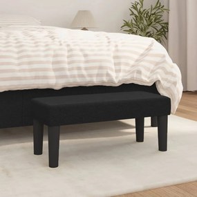 Panca Nera 70x30x30 Cm İn Tessuto /