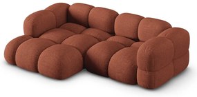 Divano angolare color mattone (con penisola a sinistra/con chaise lounge) Loretto – Cosmopolitan Design