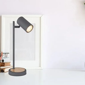 Globo 57910TG - Lampada da tavolo ROBBY 1xGU10/5W/230V grigio/marrone