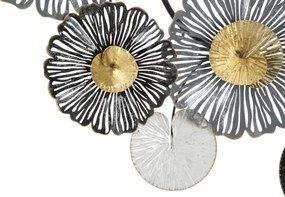 Pannello Decorativo Astratto Troby 143x8,5x64 Cm In Ferro Multicolore