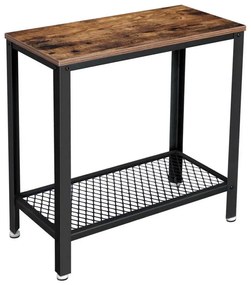 Tavolino d'appoggio ELDUR marrone/nero