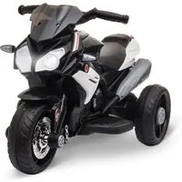 Moto Elettrica per Bambini 6V 3 Ruote Nera