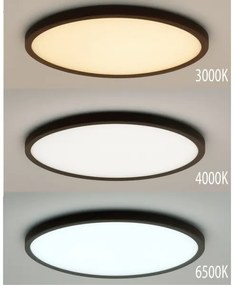 Plafoniera da soffitto LED/32W/230V 3000/4000/6500K diam. 40 cm marrone
