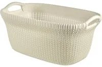 Curver Cesto Portabiancheria Knit 40 L Bianco Crema 443841