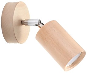 Lampada da parete in legno Ludwik - Sollux