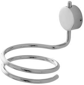 Porta phon a spirale in acciaio cromato doppio fissaggio Plaza
