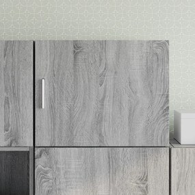 Mobile A Parete Grigio Sonoma 50x42,5x40cm İn Legno Multistrato /