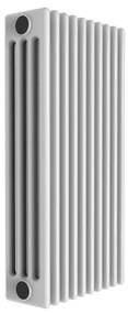 Radiatore acqua calda EQUATION in acciaio 4 colonne, 10 elementi interasse 80 cm, bianco