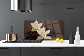 Pannello paraschizzi cucina Fiori di vaniglia per la cucina 100x50 cm