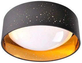 Plafoniera LED TULUZA LED/18W/230V diametro 32 cm nero