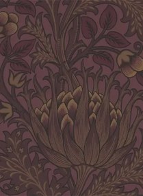 Morris & Co Carta da parati Artichoke - Wine