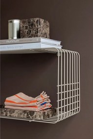 Mensola beige in metallo con ripiani multipli 70 cm Wire – Mette Ditmer Denmark