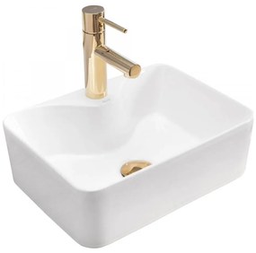 REA-U8196 - Lavabo da appoggio KELLY MINI 31x41 cm ceramica/bianco lucido